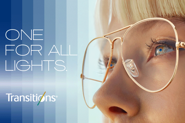 Transitions® sklá s technológiou Light Intelligent Lenses™