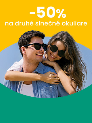 Zľava 50 % na druhé slnečné okuliare v GrandOptical